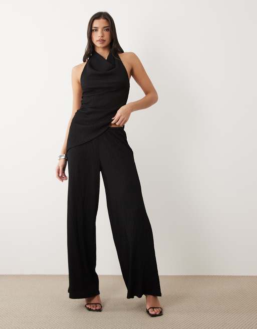 Gina Tricot - Conjunto negro de tejido texturizado, 3 de 3