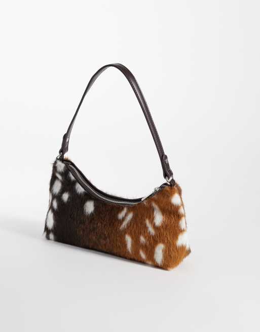 Gina Tricot - Petit sac porté épaule à imprimé daim, 3 de 4