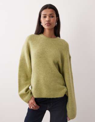 Gina Tricot - Pull ultra doux en maille - Vert clair