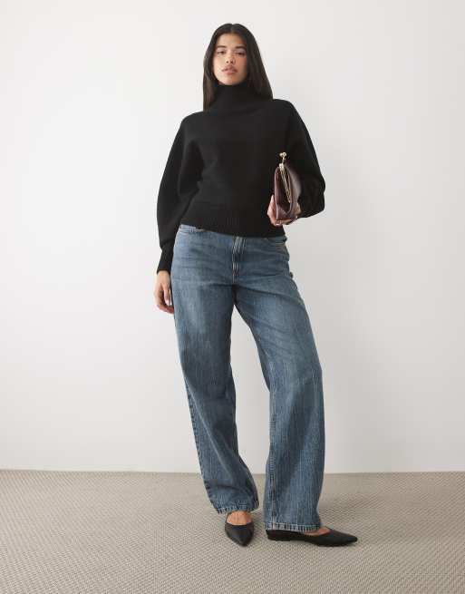 Gina Tricot Pullover mit Stehkragen in Schwarz, 2 von 4