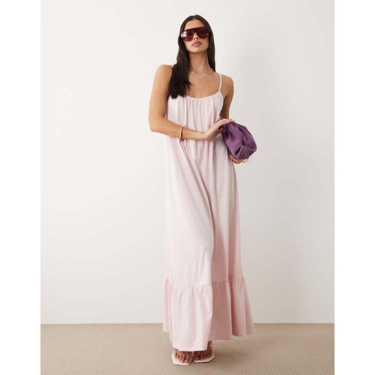 flowy pink dress maxi Alora Pink Floral Maxi Dress Ready to Ship
