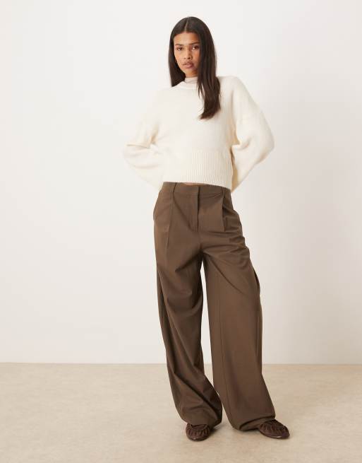 Gina Tricot - Råhvid strikket sweater med brede ærmer, 2 af 4