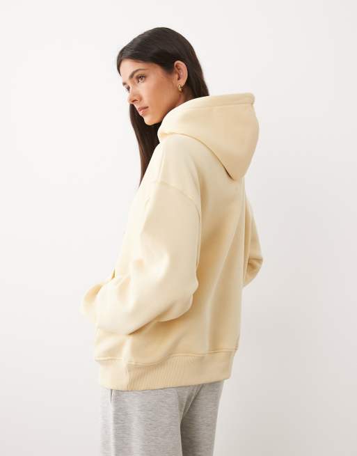 Gina Tricot – Relaxed-Fit-Kapuzenpullover in Buttergelb, 4 von 4