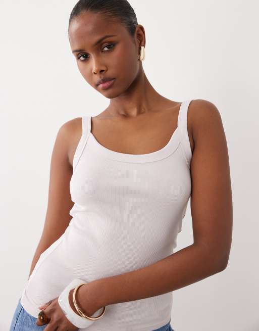 Gina Tricot - Ribstrikket lyslilla basistop, 3 af 4