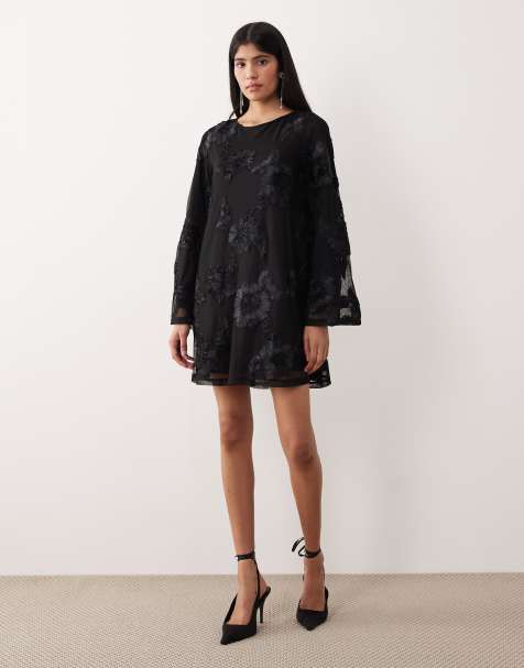Robe Patineuse Topshop Rayures Noires Et Blanches - Taille 4/10 - Dos Découpé - Occasion Très Bon État