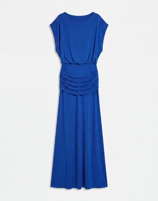 Gina Tricot - Robe longue à taille basse - Bleu de cobalt, 5 de 8
