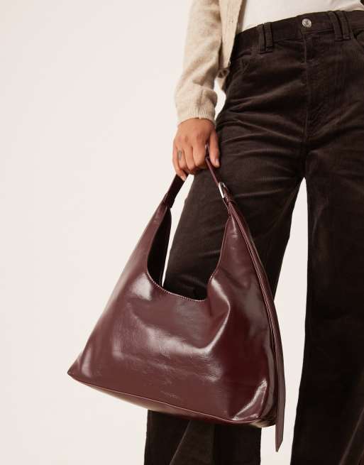 Gina Tricot - Sac porté épaule large - Bordeaux, 4 de 4