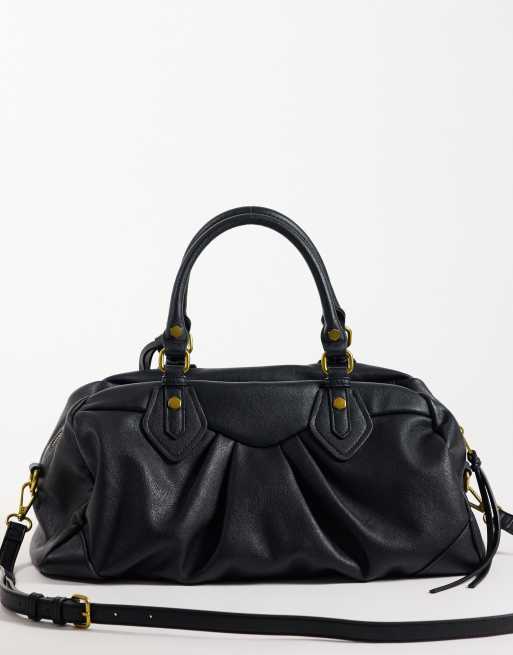 Gina Tricot sac souple en similicuir noir, 4 de 4
