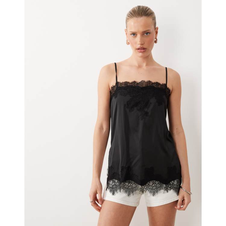 トップス andmary Nini lace tank black 新品未使用タグつき】Nini lace tops black andmary - メルカリ
