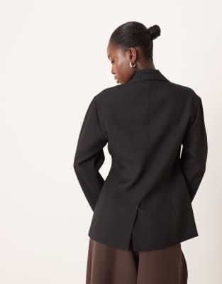 Gina Tricot Shaped Blazer In Black