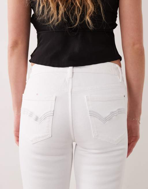 Gina Tricot shaping jeans in gebroken wit, 5 van 5