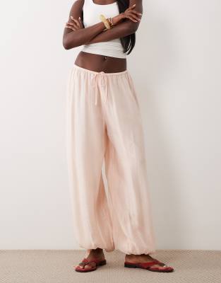 Gina Tricot Sheer Balloon Pants In Multi
