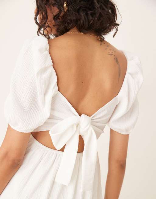 strapless open back dress Lace Satin Scoop Mermaid Open Back Long Sleeves Slit Wedding Dresses, MW636
