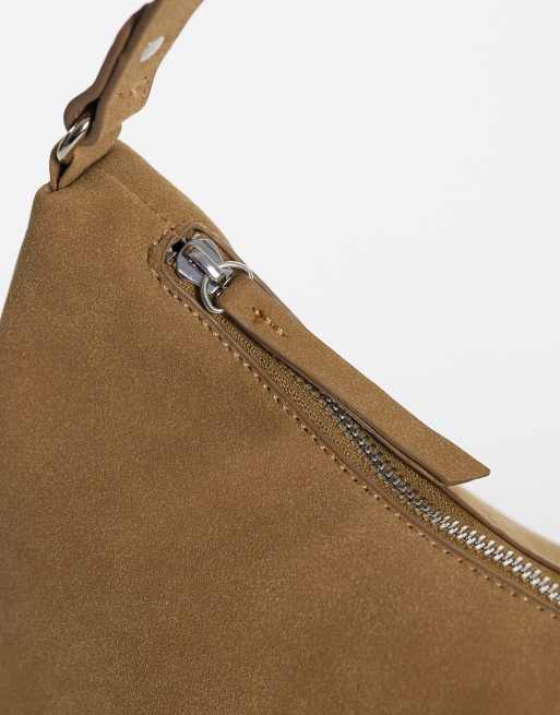 Gina Tricot slouchy shoulder bag in light brown, 3 of 4