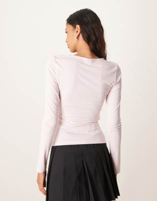 GINA TRICOT SOFT TOUCH JERSEY LONG SLEEVE TOP WITH ROUND NECK 