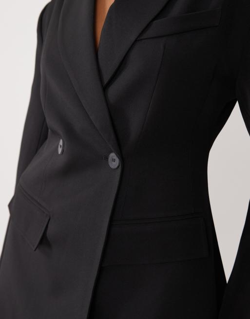 Gina Tricot - Sort formet blazer med forede skuldre, 3 af 4