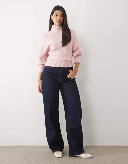 Gina Tricot Stehkragenpullover in Hellrosa, 3 von 4