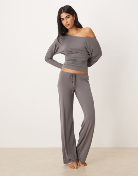 Gina Tricot – Stengrått, mjukt loungewearset i slouchy stil - view 1