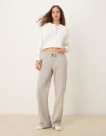 [GINA TRICOT] Gina Tricot straight leg trackies in light grey XXL Light grey