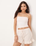 [GINA TRICOT] Gina Tricot strappy singlet top in pink XXL Light pink