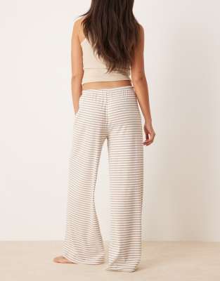 Gina Tricot Supersoft Jersey Wide Leg Pants With Drawstring Waist