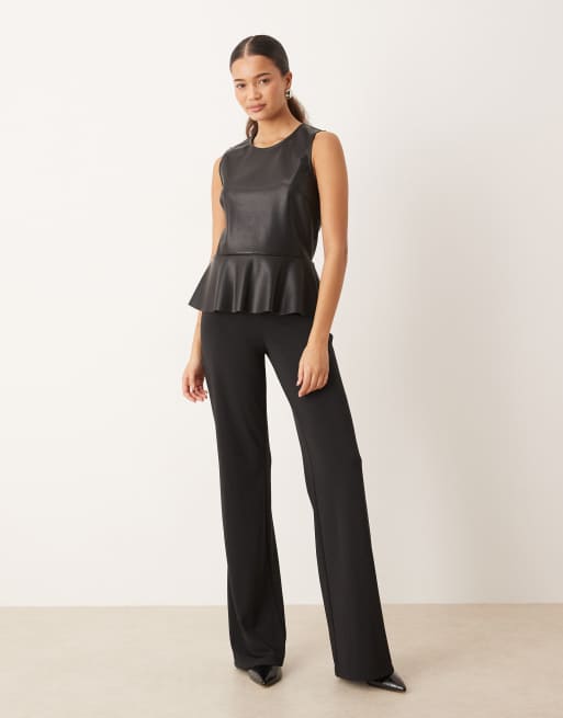 Gina Tricot – Svart topp i peplum-modell och polyester, 4 av 4