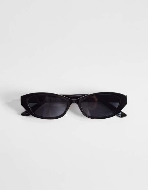Gina Tricot – Svarta, smala solglasögon i cateye-modell , 3 av 3