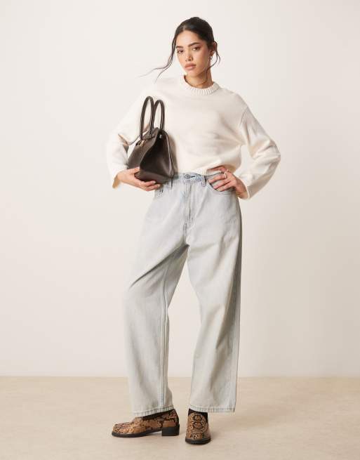 Gina Tricot - Sweat ras de cou en coton mélangé - Crème, 2 de 4