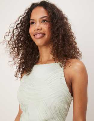 Gina Tricot Swirl Embossed Mini Dress