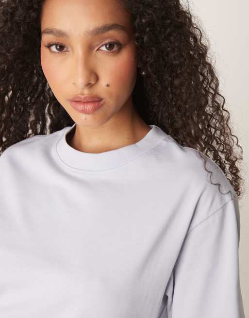 Gina Tricot - T-shirt à manches courtes - Bleu clair, 2 de 4