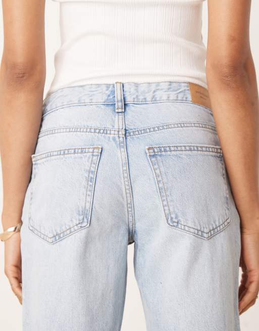 Gina Tricot Tall - Jean droit taille basse - Bleu clair, 4 de 5