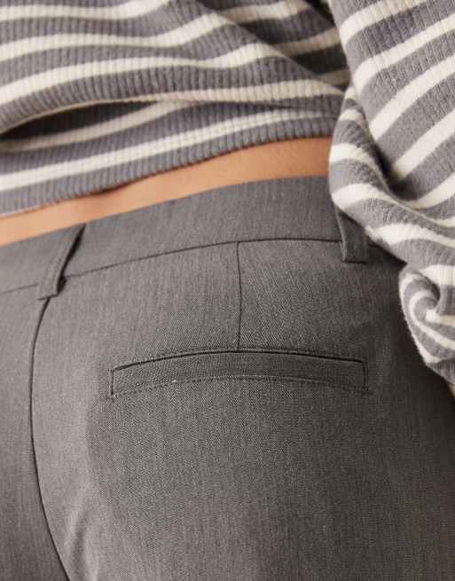 Gina Tricot Tall relaxed pants in gray melange , 3 of 5