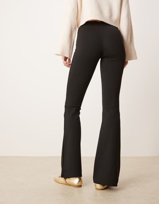Gina Tricot Tall - Sorte bukser med svaj i jersey, 5 af 5