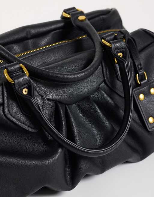 Gina Tricot Tasche in Lederoptik in Schwarz, 3 von 4