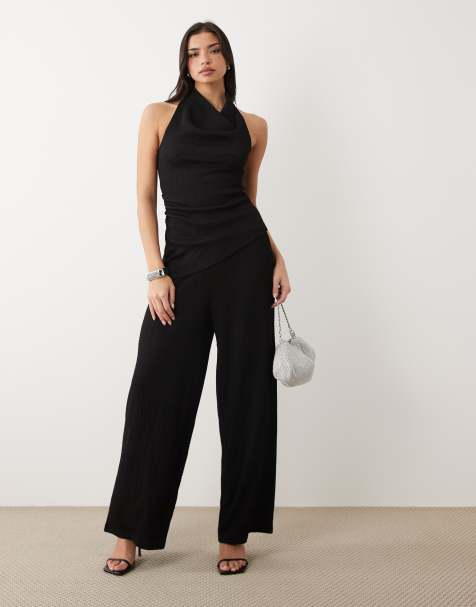 Gina Tricot textured co-ord in black - view 1