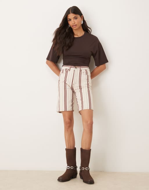 Gina Tricot - Top froncé doux au toucher - Marron, 4 de 4