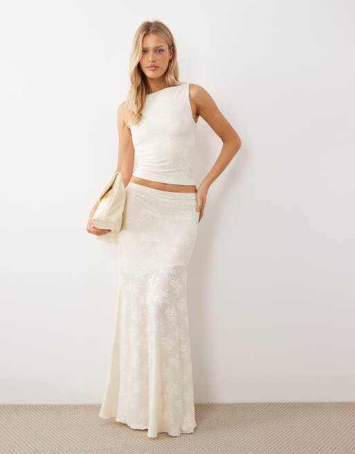 Gina Tricot - Top sans manches d'ensemble en dentelle transparente - Crème, 4 de 4