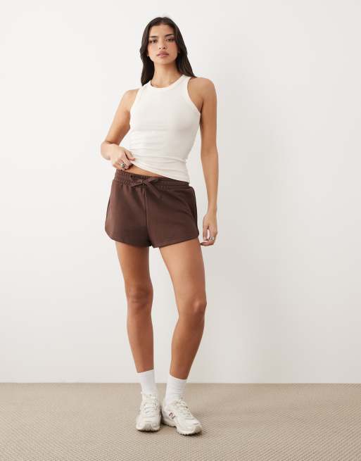 Gina Tricot - Top senza maniche basic in misto cotone a coste beige chiaro, 2 di 4