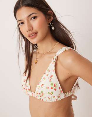 Gina Tricot Triangle Bikini Top With Wide Straps