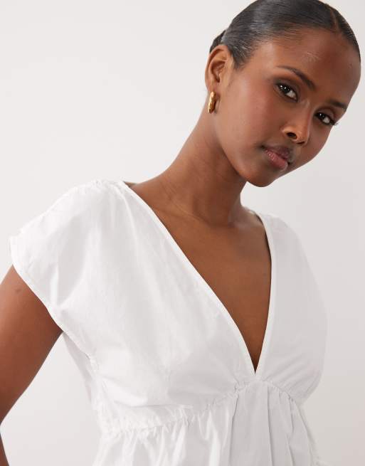 Gina Tricot v-neck peplum sleeveless blouse, 3 of 4