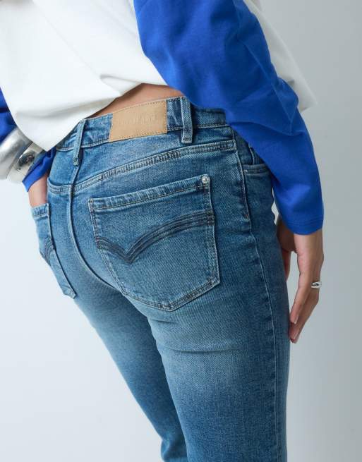 Gina Tricot - vaqueros moldeadores azul lavado medio, 4 de 5