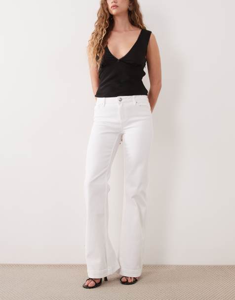 Gina Tricot vaqueros shaping en blanco roto - view 1