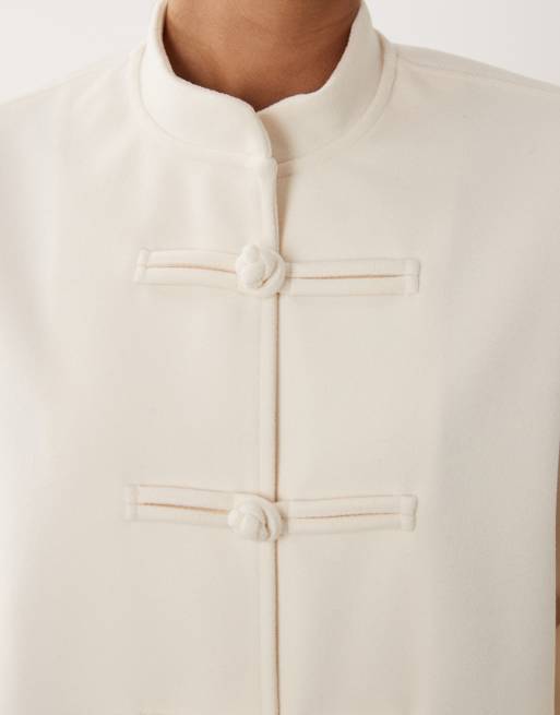 Gina Tricot - Veste boutonnée - Crème, 2 de 4