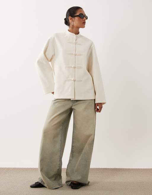 Gina Tricot - Veste boutonnée - Crème, 3 de 4