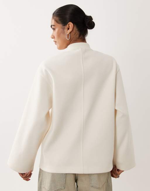 Gina Tricot - Veste boutonnée - Crème, 4 de 4
