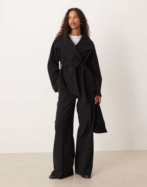 Gina Tricot - Veste courte à col montant - Noir, 3 de 4
