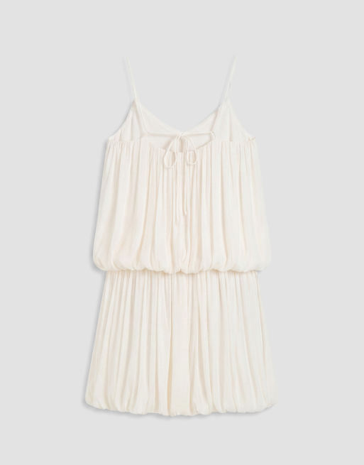 Gina Tricot - Vestido corto blanco de tirantes, 8 de 8