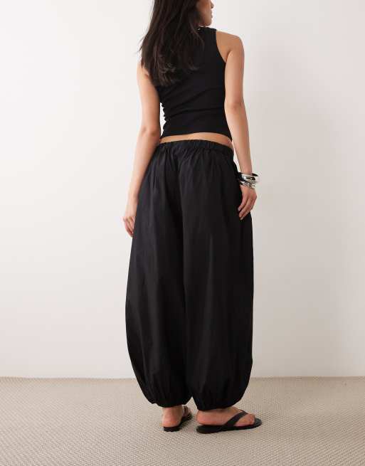 Gina Tricot – Weite Ballonhose in Schwarz, 5 von 5