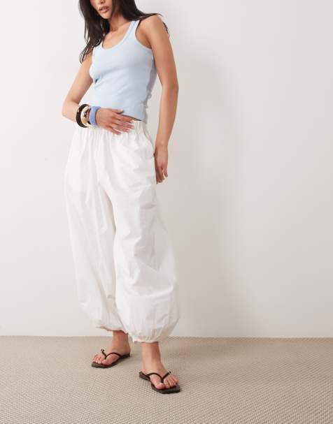 Gina Tricot – Weite Ballonhose in Weiß - view 1