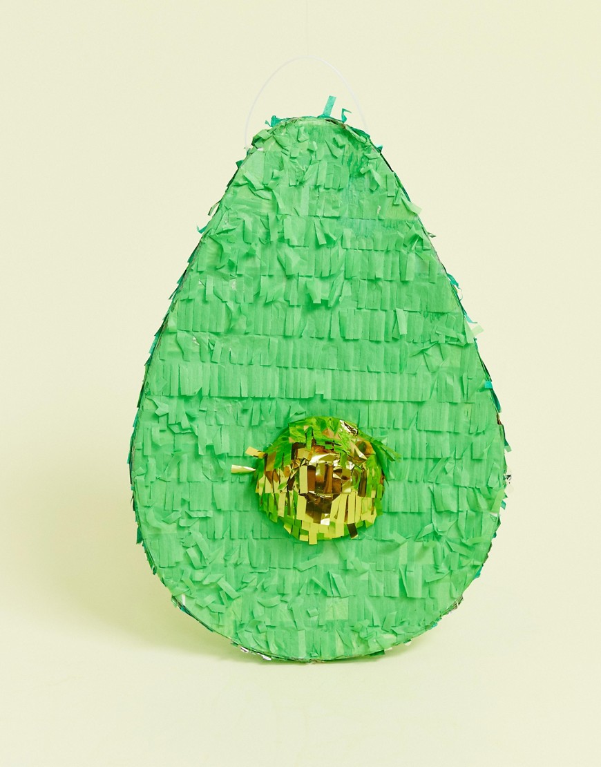 Ginger Ray – Avokadoformad pinata till festen-Flerfärgad